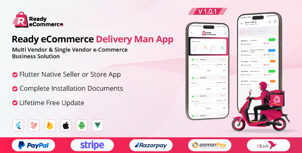 Ready eCommerce - Delivery Man App