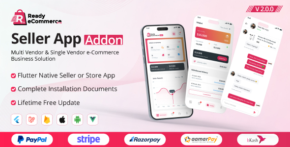 Ready eCommerce - E-Commerce Seller App | Store App | Provider App | Vendor App Addon