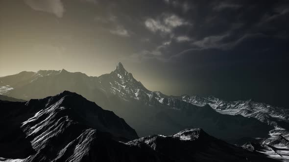 Storm Cloud Over Dolomites