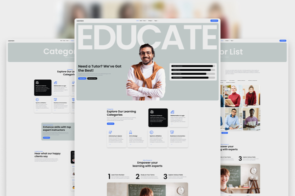 Learnism – Professional Online Courses Elementor Template Kit