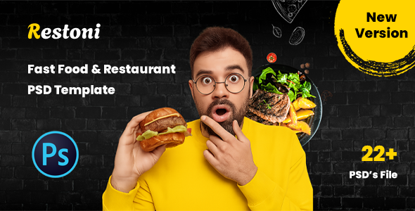 Restoni - Fast Food & Restaurant PSD Template