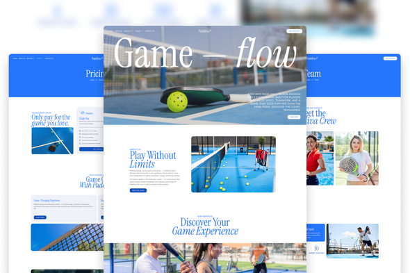 Padeliva - Modern Sporty Padel & Tennis Elementor Template Kit