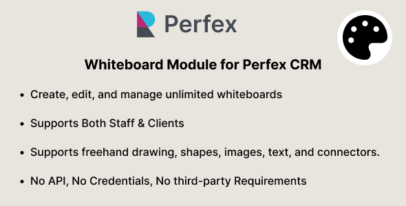 Whiteboard Module for Perfex CRM