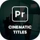 Cinematic Titles - VideoHive Item for Sale