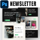Financial Services Email Newsletter PSD Template - GraphicRiver Item for Sale
