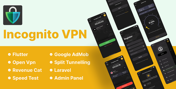 Incognito VPN - Open Vpn Flutter App