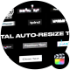 Digital Auto Resize Text Animations - VideoHive Item for Sale