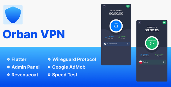 Orban VPN - Wireguard Protocol Vpn Flutter App