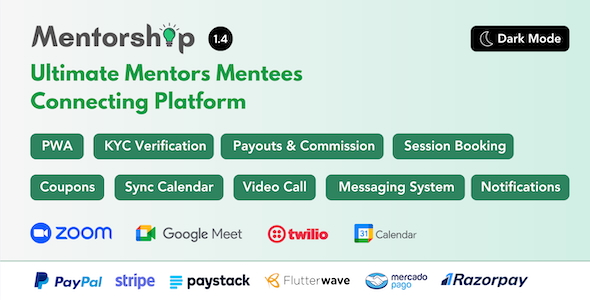 Mentorship - Ultimate Mentors Mentees Connecting Platform