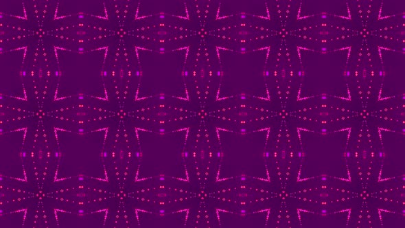Pattern of Red Glowing Particles on Purple Background