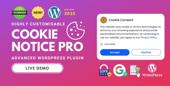 Cookie Notice Pro | Advanced jQuery Plugin