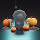 Low Poly Halloween Set | Stylized Spooky Assets - 3DOcean Item for Sale