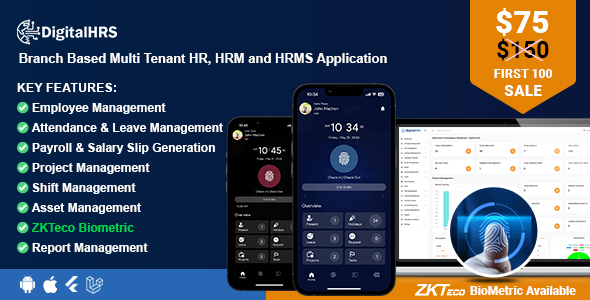 DigitalHR - Branch Based Multi Tenant HR, HRM and HRMS Application