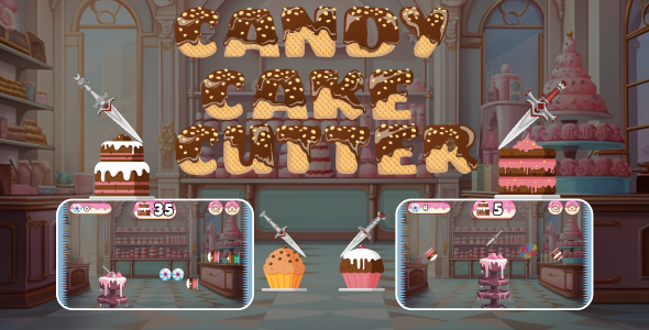 Candy Cake Cutter - HTML5 Puzzle Game with Admob Integration