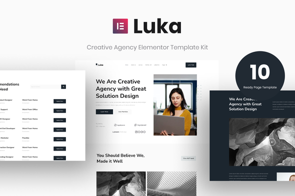 Luka - Creative Agency Elementor Template Kit