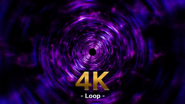 Purple Plasma Vortex Background 4K Loop