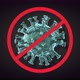 Coronavirus Icon with Red Prohibit Sign No Infection and Stop Coronavirus - VideoHive Item for Sale