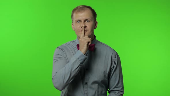 Guy Showing Loser Gesture, Pointing Finger To Camera, Sarcastic Smile, Blaming for Failure, Lost Job