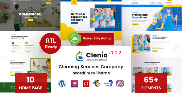 Clenia - Cleaning Services WordPress Theme