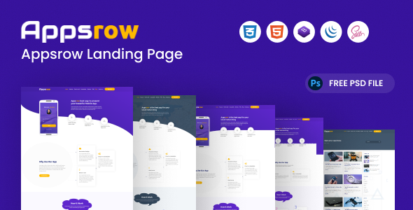 Appsrow - App Landing Page