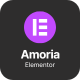Amoria - Dark Luxury Wedding Invitation Website Elementor Template Kits - ThemeForest Item for Sale