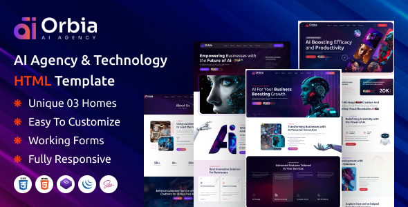 Orbia - AI Agency & Technology HTML Template