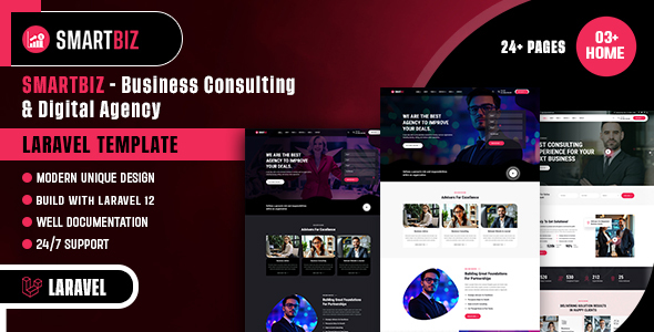Smartbiz - Business Consulting & Digital Agency Laravel Template