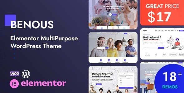 Benous - Elementor Multipurpose WordPress Theme