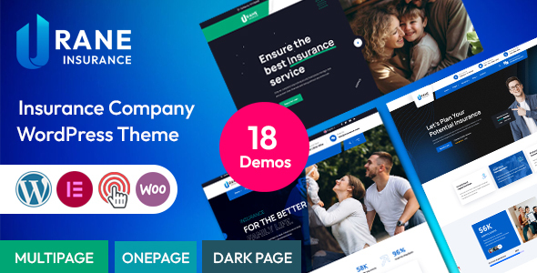 Urane - Insurance WordPress Theme