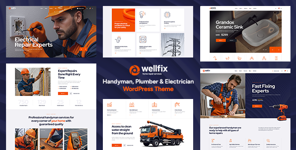 Wellfix - Handyman, Plumber & Electrician WordPress Theme