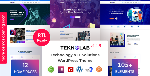 Teknolab - Technology & IT Solutions WordPress Theme