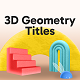 3D Geometry Titles - VideoHive Item for Sale