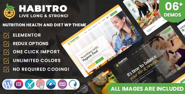 Habitro - Nutrition Health and Diet WordPress Theme