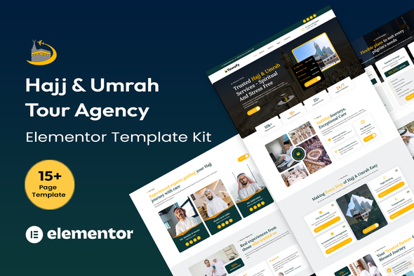 Tawafy - Hajj & Umrah Tour Agency Elementor Template Kit