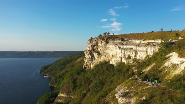 Bakota Bay in National Park Podilski Tovtry