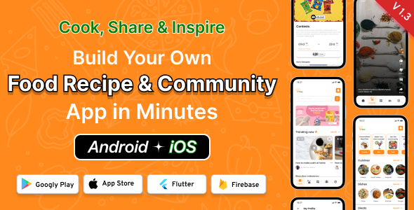 DTRecipe - Ultimate Food Recipe Flutter App | Android & iOS | Admin Panel | Cooking & Community App