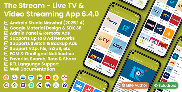 The Stream - Live TV & Video Streaming App