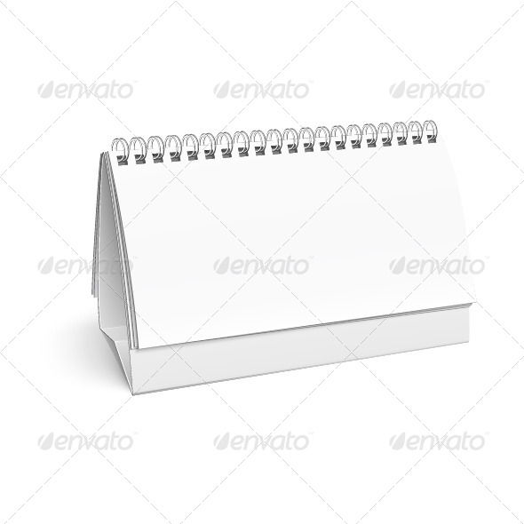 Blank White Calendar Template