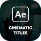 Cinematic Titles - VideoHive Item for Sale