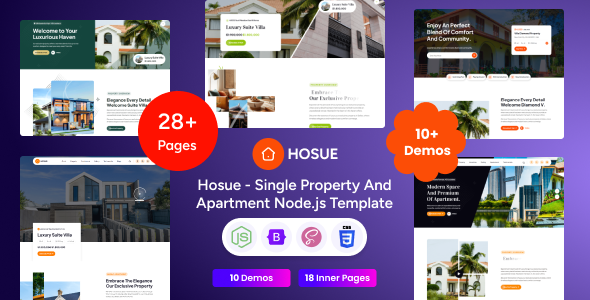 Hosue - Node.js Single Property & Apartment Template