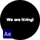 We Are Hiring - VideoHive Item for Sale