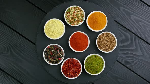 Colorful Herbs and Spices for Cooking