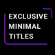 Minimal Titles - VideoHive Item for Sale