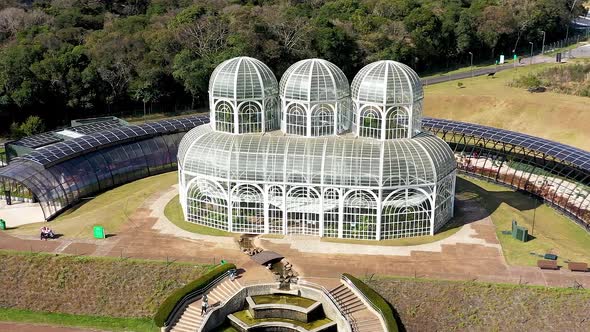 Curitiba Brazil. Botanical Garden at downtown city of Parana state.