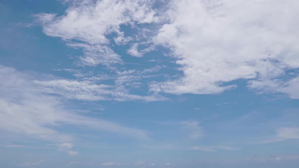 time lapse blue sky with clouds