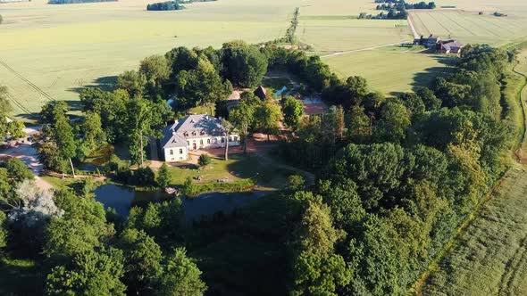 Abgunste manor in Zalenieku parish, Jelgavas region, Latvia, Europe