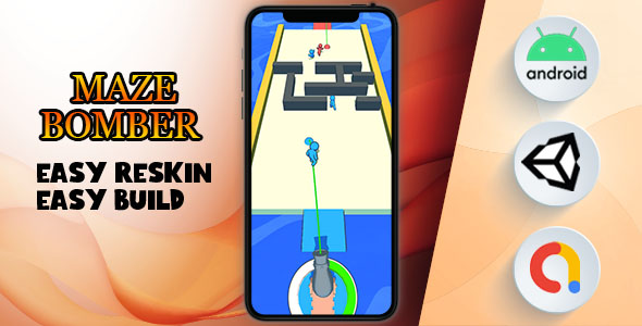 Maze Bomber - (Unity - Admob - Game)