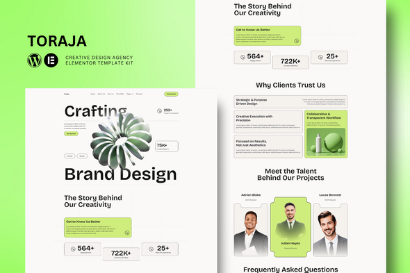 Toraja - Creative Agency Elementor Template Kit