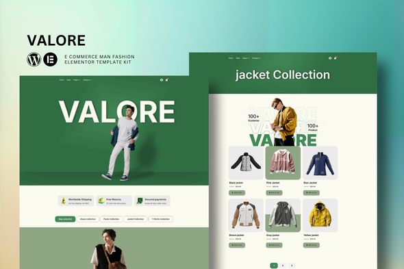 Valore - Fashion Store eCommerce Elementor Template Kit