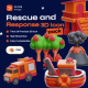 Rescue and Response 3D Icon - GraphicRiver Item for Sale